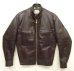 画像1: 70'S THIS GENUINE LEATHER GARMENT 裏地キルティング レザージャケット TALONジップ ダークブラウン (VINTAGE) (1)