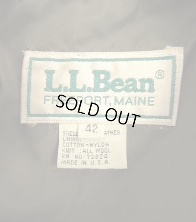 画像2: 80'S LL Bean "A-2" レザー フライトジャケット ダークブラウン USA製 (MINT CONDITION)