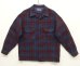 画像1: 70'S PENDLETON "BOARD SHIRT" ウール オープンカラーシャツ チェック柄 USA製 (VINTAGE) (1)