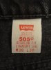 画像2: 90'S LEVIS 505 デニム ブラック W38L30 USA製 (VINTAGE) (2)