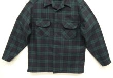 他の写真3: 70'S PENDLETON "BOARD SHIRT" ウール オープンカラーシャツ ブラックウォッチ USA製 (VINTAGE)