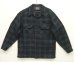 画像1: 70'S PENDLETON "BOARD SHIRT" ウール オープンカラーシャツ ブラックウォッチ USA製 (VINTAGE) (1)