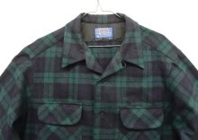 他の写真1: 70'S PENDLETON "BOARD SHIRT" ウール オープンカラーシャツ ブラックウォッチ USA製 (VINTAGE)