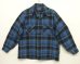 画像1: 70'S PENDLETON "BOARD SHIRT" ウール オープンカラーシャツ チェック柄 USA製 (VINTAGE) (1)