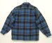 画像4: 70'S PENDLETON "BOARD SHIRT" ウール オープンカラーシャツ チェック柄 USA製 (VINTAGE) (4)