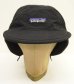 画像2: PATAGONIA "SHELLED SYNCHILLA DUCKBILL CAP" 内側フリース ナイロンキャップ ブラック (VINTAGE) (2)