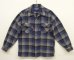 画像1: 70'S PENDLETON "BOARD SHIRT" ウール オープンカラーシャツ チェック柄 USA製 (VINTAGE) (1)