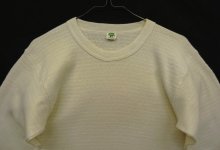 他の写真1: 80'S HANES コットン/ポリ サーマル 長袖 Tシャツ オフホワイト USA製 (VINTAGE)