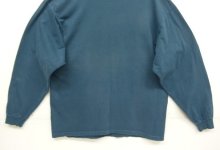 他の写真3: 90'S GAP 旧タグ シングルステッチ モックネック 長袖 Tシャツ ブルー USA製 (VINTAGE)