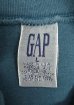 画像2: 90'S GAP 旧タグ シングルステッチ モックネック 長袖 Tシャツ ブルー USA製 (VINTAGE) (2)