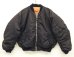 画像1: 90'S ALPHA INDUSTRIES "MA-1" フライトジャケット フェードブラック (VINTAGE) (1)