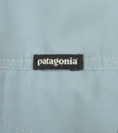 画像3: PATAGONIA ナイロン 2WAY フィッシングシャツ サックスブルー (USED)