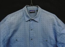 他の写真1: 90'S PATAGONIA 旧タグ ドット柄 長袖シャツ ブルー/グレードット (VINTAGE)