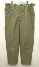 画像: 70'S ユーロワーク サイドアジャスター付き プリーツ入り モールスキンパンツ KHAKI (VINTAGE) 「Bottoms」 入荷しました。