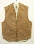 画像: 70'S CARHARTT プリントタグ 裏ボア入り ダックベスト SCOVILLジップ USA製 (VINTAGE) 「No Sleeve」 入荷しました。