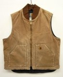 画像: 90'S CARHARTT 裏地キルティング ダックベスト BROWN (VINTAGE) 「No Sleeve」 入荷しました。