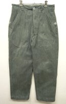 画像: 50'S スイス軍 メタルボタン デニム ワークパンツ グリーン系グレー (VINTAGE) 「Bottoms」 入荷しました。