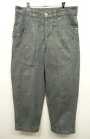 画像: 50'S スイス軍 メタルボタン デニム ワークパンツ グリーン系グレー (VINTAGE) 「Bottoms」 入荷しました。