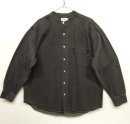 画像: 90'S J.CREW 旧タグ デニム ノーカラーシャツ ブラック (VINTAGE) 「L/S Shirt」 入荷しました。