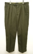 画像: チェコ軍 ツープリーツ入り ウール トラウザーズ OLIVE (VINTAGE) 「Bottoms」 入荷しました。