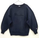 画像: 90'S CHAMPION "筆記体ロゴ" 刺繍タグ リバースウィーブ ネイビー USA製 (VINTAGE) 「Sweat Shirt」 入荷しました。