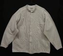 画像: ユーロヴィンテージ スタンドカラー ポケット付き ワークシャツ ストライプ (VINTAGE) 「L/S Shirt」 入荷しました。