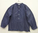 画像: ユーロヴィンテージ バンドカラー フィッシャーマンシャツ インディゴ ストライプ (VINTAGE) 「L/S Shirt」 入荷しました。