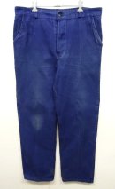 画像: 70'S ユーロワーク コットンツイル ワークパンツ BLUE (VINTAGE) 「Bottoms」 入荷しました。