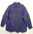 画像: ユーロヴィンテージ リネン100% 裾スリット入り シャツ INDIGO イタリア製 (VINTAGE) 「L/S Shirt」 入荷しました。