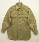 画像: 50'S アメリカ軍 US ARMY ガスフラップ & マチ付き チノシャツ (VINTAGE) 「L/S Shirt」 入荷しました。