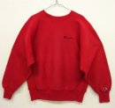 画像: 90'S CHAMPION "筆記体ロゴ" 刺繍タグ リバースウィーブ レッド USA製 (VINTAGE) 「Sweat Shirt」 入荷しました。