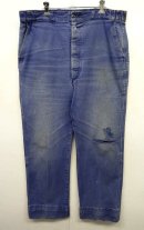 画像: 60'S LE LABOUREUR フレンチワーク ツイル ワークパンツ BLUE (VINTAGE) 「Bottoms」 入荷しました。