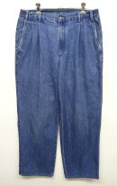 画像: プリーツ入り デニム トラウザーズ INDIGO (VINTAGE) 「Bottoms」 入荷しました。