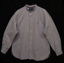 画像: 90'S RALPH LAUREN "CLASSIC FIT" マチ付き ノーカラーシャツ ストライプ (REMAKE) 「L/S Shirt」 入荷しました。