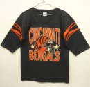 画像: 90'S CINCINNATI BENGALS シングルステッチ フットボール Tシャツ ブラック USA製 (VINTAGE) 「T-Shirt」 入荷しました。