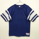 画像: 80'S CHAMPION トリコタグ コットンポリ フットボール Tシャツ ネイビー USA製 (VINTAGE) 「T-Shirt」 入荷しました。