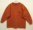 画像: 90'S PATAGONIA 黒タグ オーバルロゴ刺繍 長袖 ポケット付きTシャツ オレンジ USA製 (VINTAGE) 「T-Shirt」 入荷しました。