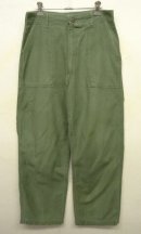 画像: 60'S アメリカ軍 US ARMY "OG107" コットンサテン ベイカーパンツ W32L31 (VINTAGE) 「Bottoms」 入荷しました。