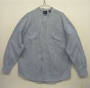 画像: 90'S GAP 旧タグ コットン ノーカラーシャツ ヒッコリーストライプ (VINTAGE) 「L/S Shirt」 入荷しました。