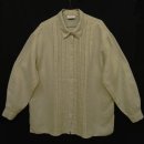 画像: LIZ CLAIBORNE プリーツ入り リネン 長袖シャツ ベージュ (VINTAGE) 「L/S Shirt」 入荷しました。