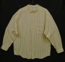 画像: CLAIBORNE コットン ノーカラーシャツ ストライプ (VINTAGE) 「L/S Shirt」 入荷しました。