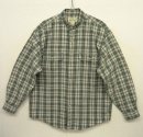 画像: EDDIE BAUER フラップ付きポケット ノーカラーシャツ チェック柄 (USED) 「L/S Shirt」 入荷しました。