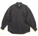 画像: 90'S GAP 旧タグ コットン レギュラーカラーシャツ ブラックベース/小紋柄 (VINTAGE) 「L/S Shirt」 入荷しました。