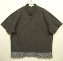 画像: 90'S PERRY ELLIS レーヨン/コットン 半袖 ボックスシャツ チャコール/ホワイト柄 (VINTAGE) 「S/S Shirt」 入荷しました。