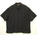 画像: CUBAVERA レーヨン/ポリ フロントステッチ入り 半袖 ボックスシャツ ブラック (VINTAGE) 「S/S Shirt」 入荷しました。