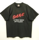 画像: 90'S D.A.R.E. シングルステッチ 半袖 Tシャツ ブラック USA製 (VINTAGE) 「T-Shirt」 入荷しました。