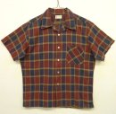 画像: 60'S TOWNCRAFT コットン 半袖 オープンカラーシャツ チェック柄 (VINTAGE) 「S/S Shirt」 入荷しました。