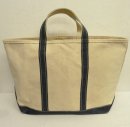 画像: 80'S LL Bean 2色タグ キャンバス トートバッグ ネイビー/オフホワイト USA製 (VINTAGE) 「Bag」 入荷しました。