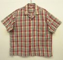 画像: 50'S BOND 三角タグ コットン 半袖 オープンカラーシャツ チェック柄 (VINTAGE) 「S/S Shirt」 入荷しました。