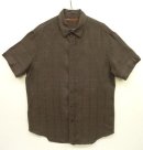 画像: PERRY ELLIS リネン/コットン 半袖シャツ ブラウンベース/チェック柄 (VINTAGE) 「S/S Shirt」 入荷しました。